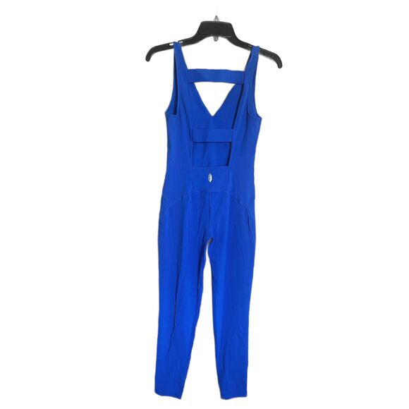 Free People Movement Never Better Jumpsuit Size Large Cobalt Blue NWOT - Picture 5 of 7